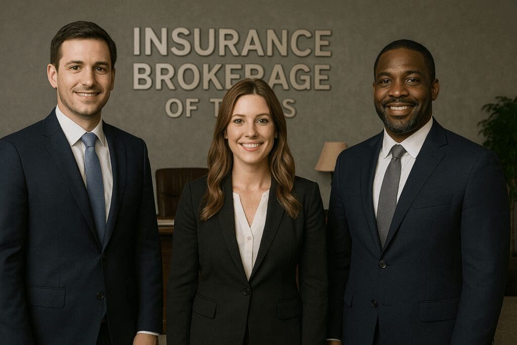 Insurance Quote , Three professional insurance agents at Insurance Brokerage of Texas.